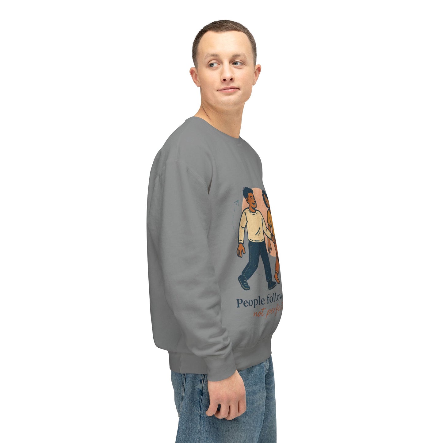 Inspirational Art Sweatshirt - Lightweight Crewneck, Motivational Gift, Cozy Apparel, Perfect for Everyday Wear, Unisex Fashion