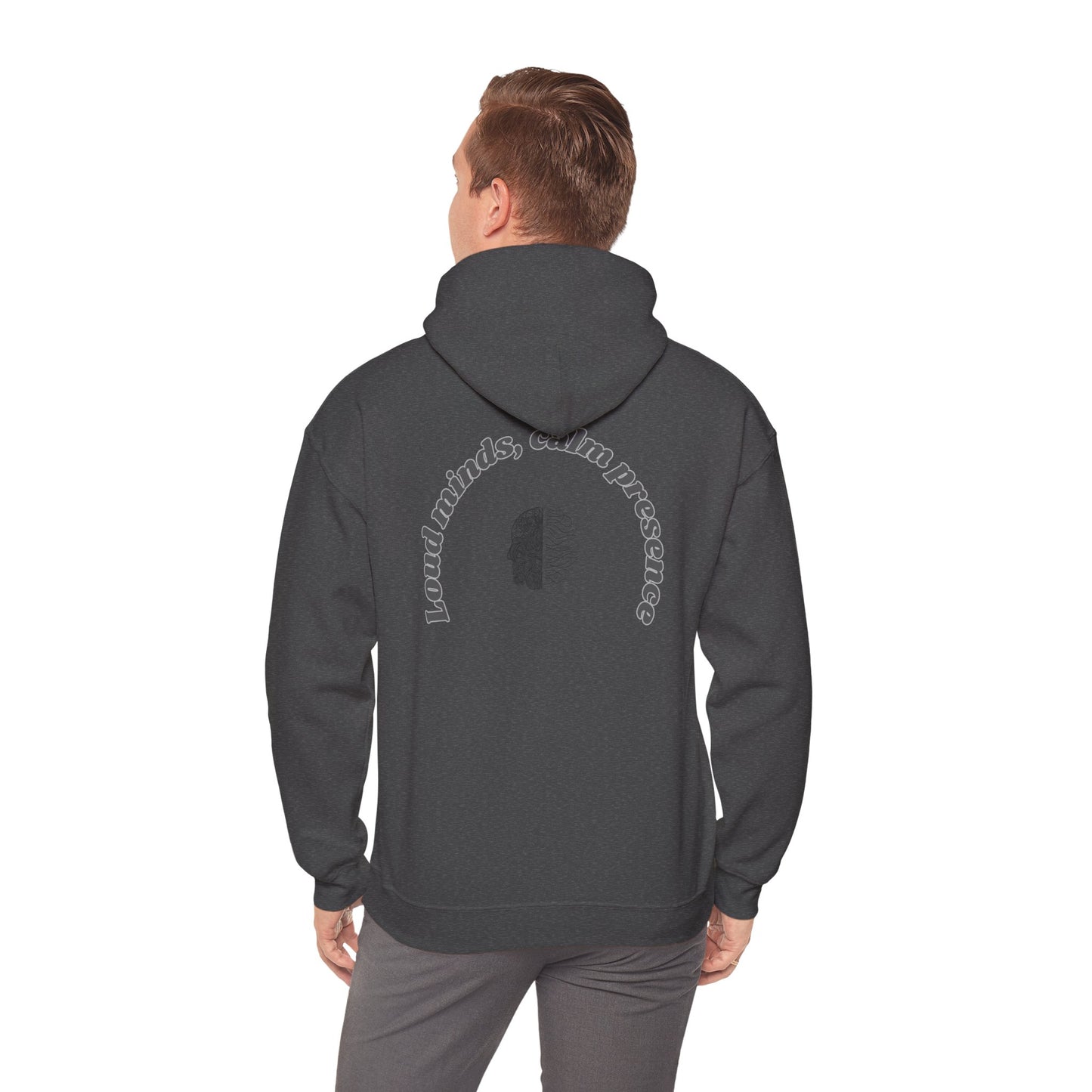 Calming Presence Hoodie - Unisex Heavy Blend™ Sweatshirt, Cozy Layer, Casual Wear, Mindfulness Gift, Relaxation Apparel