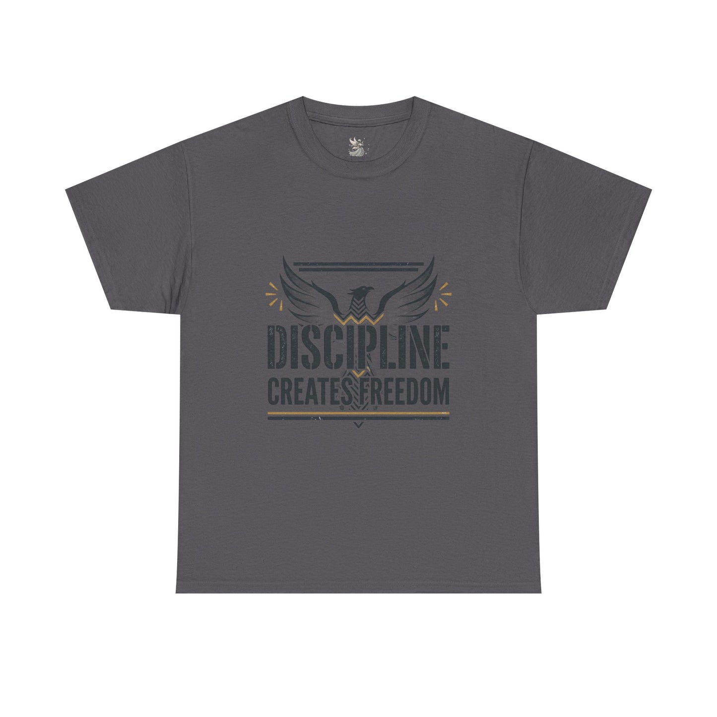 Discipline Creates Freedom T-Shirt — Motivational Eagle Fitness Tee