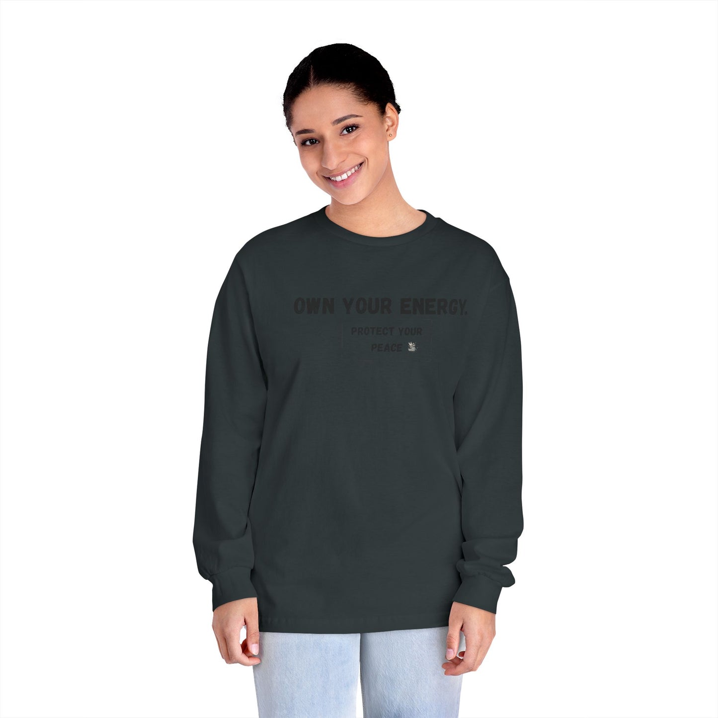 Inspirational Long Sleeve T-Shirt - "Own Your Energy"