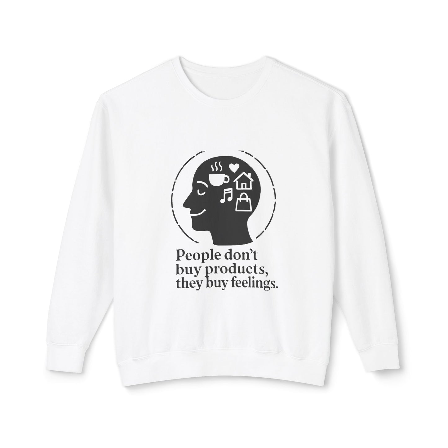 Emotional Connection Lightweight Crewneck Sweatshirt - Perfect Gift for Mindfulness Lovers, Cozy, Inspirational Apparel, Casual [...]