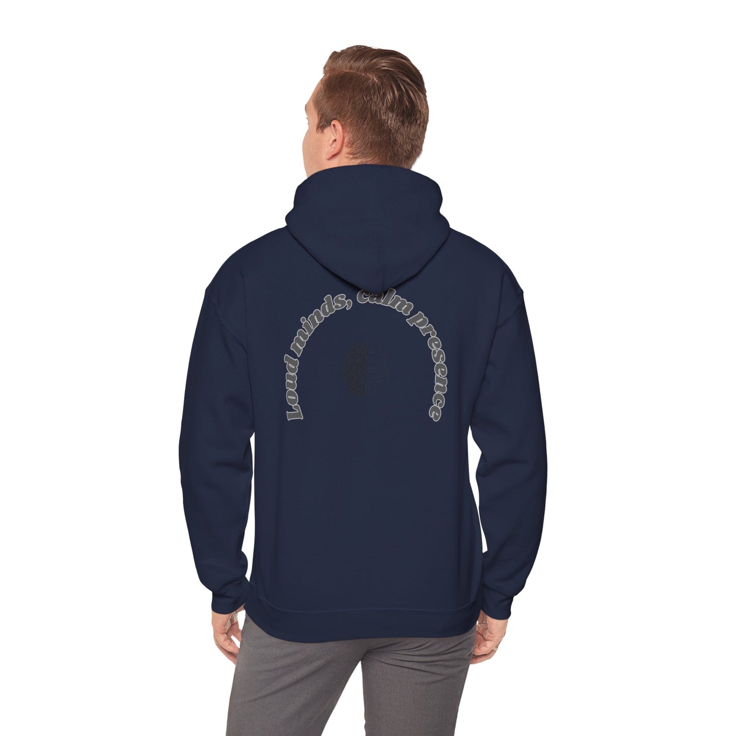 Calming Presence Hoodie - Unisex Heavy Blend™ Sweatshirt, Cozy Layer, Casual Wear, Mindfulness Gift, Relaxation Apparel