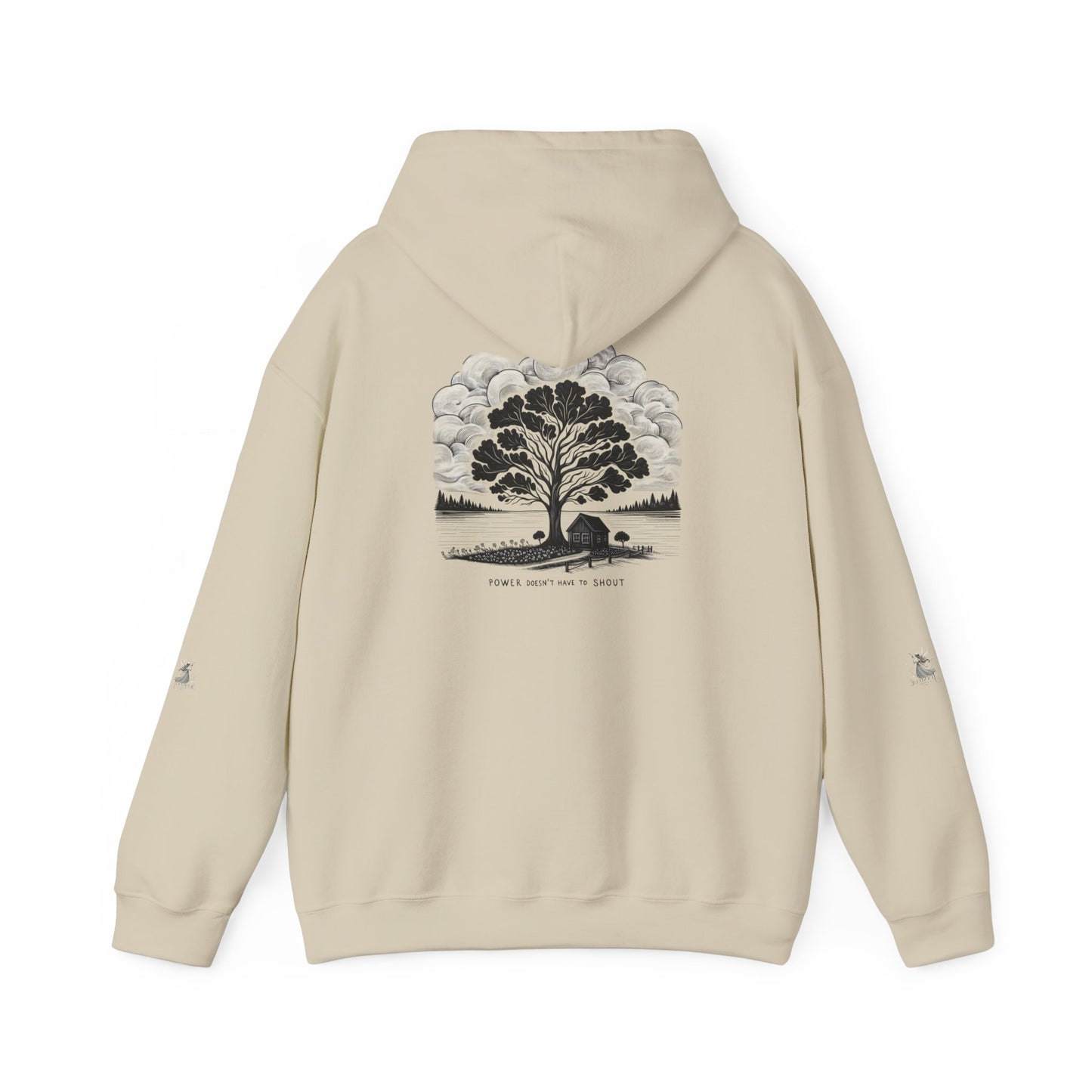 Nature-Inspired Hooded Sweatshirt | Ideal for Nature Lovers, Cozy Fall Wear, Gifts for Friends, Eco-Friendly Fashion