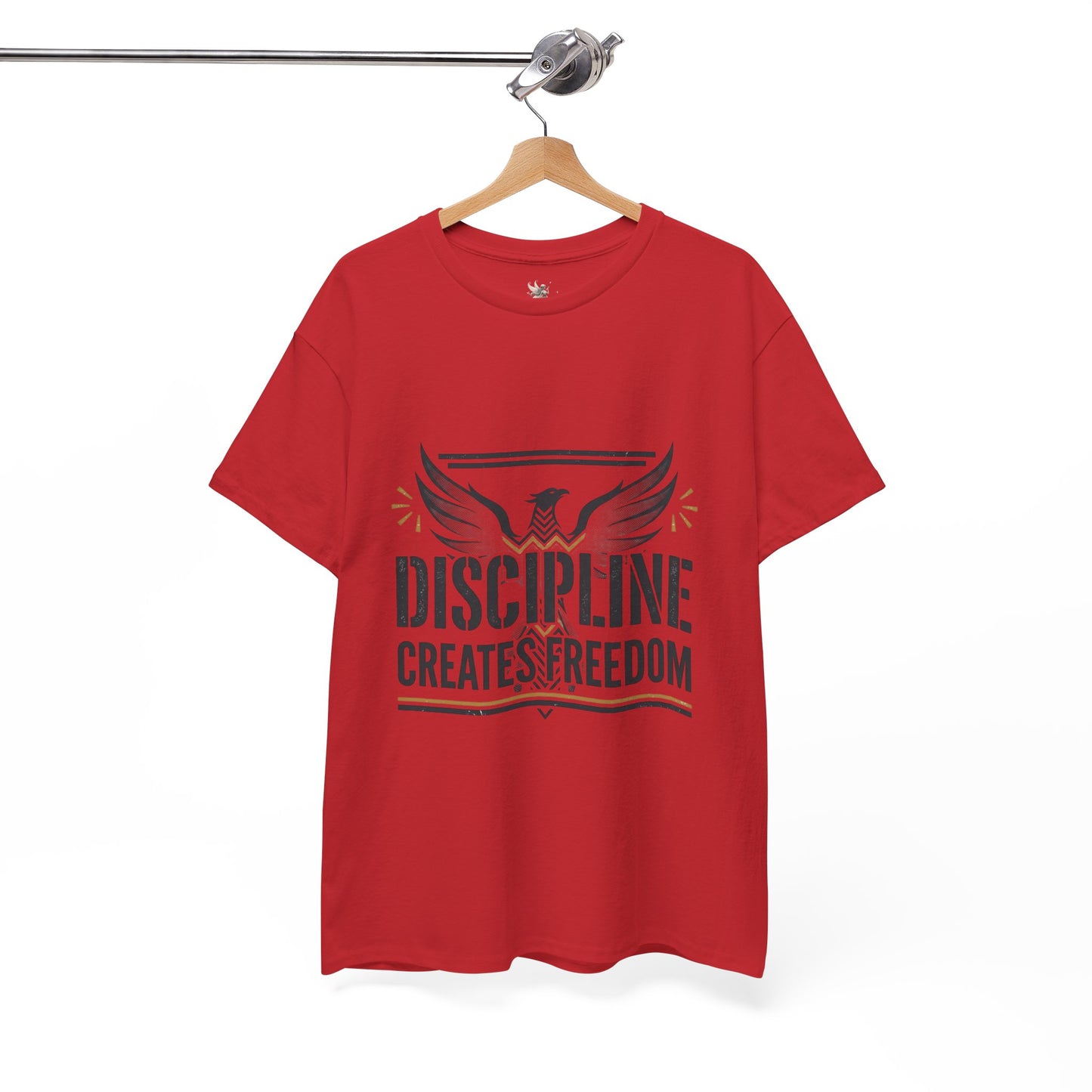 Discipline Creates Freedom T-Shirt — Motivational Eagle Fitness Tee