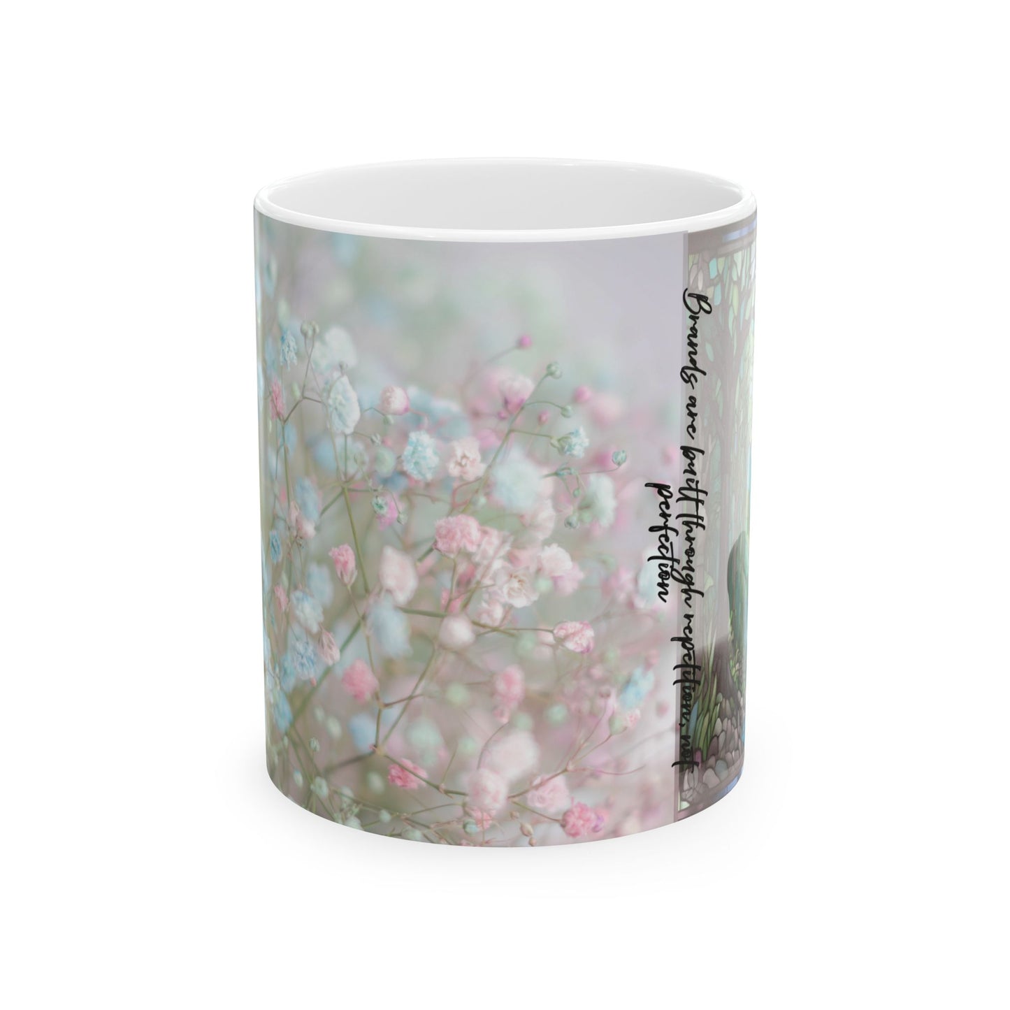 Floral Inspirational Ceramic Mug - Perfect Gift for Coffee Lovers, Tea Enthusiasts, Home Decor, Mother's Day, Birthday