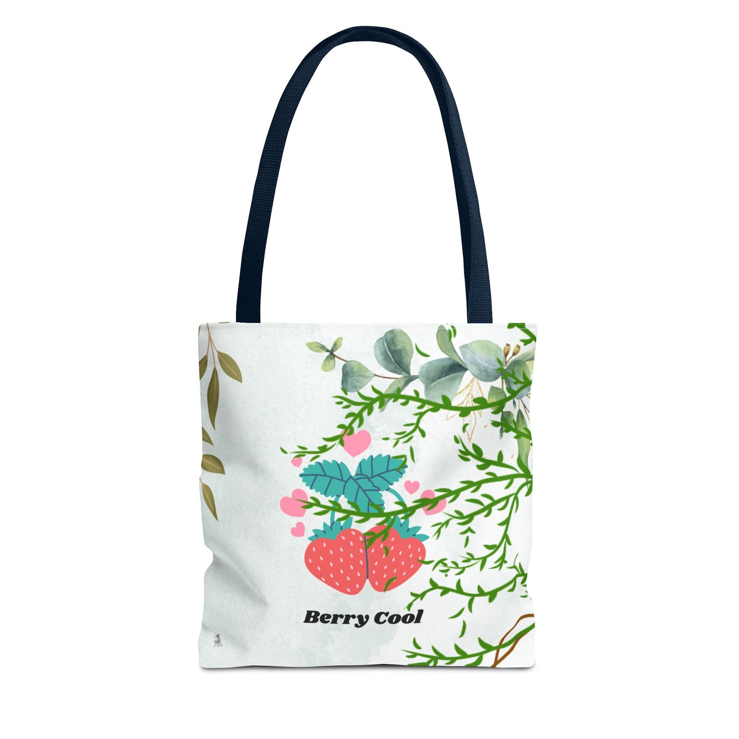 Berry Cool Tote Bag, Spring Fashion Accessory, Eco-Friendly Shopping Bag, Gift for Her, Floral Tote