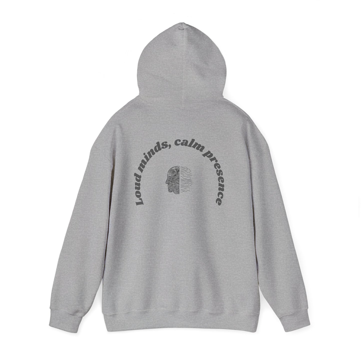 Calming Presence Hoodie - Unisex Heavy Blend™ Sweatshirt, Cozy Layer, Casual Wear, Mindfulness Gift, Relaxation Apparel