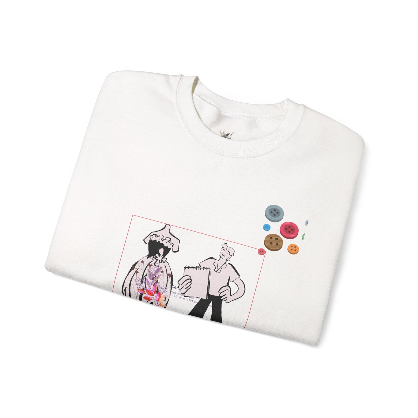 Chic Artistic Crewneck Sweatshirt - Unique Graphic Art, Cozy Gift for Art Lovers, Stylish Layering for Any Occasion, Trendy Sweatshirt