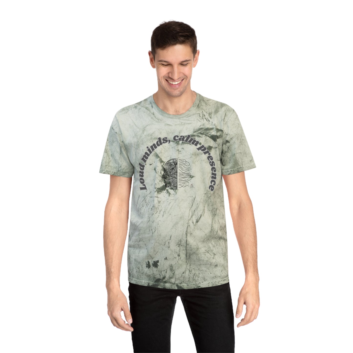 Color Blast T-Shirt, Unisex Tee, Loud Minds Calm Presence Shirt, Artistic Graphic Tee, Casual Wear, Trendy Gift Idea