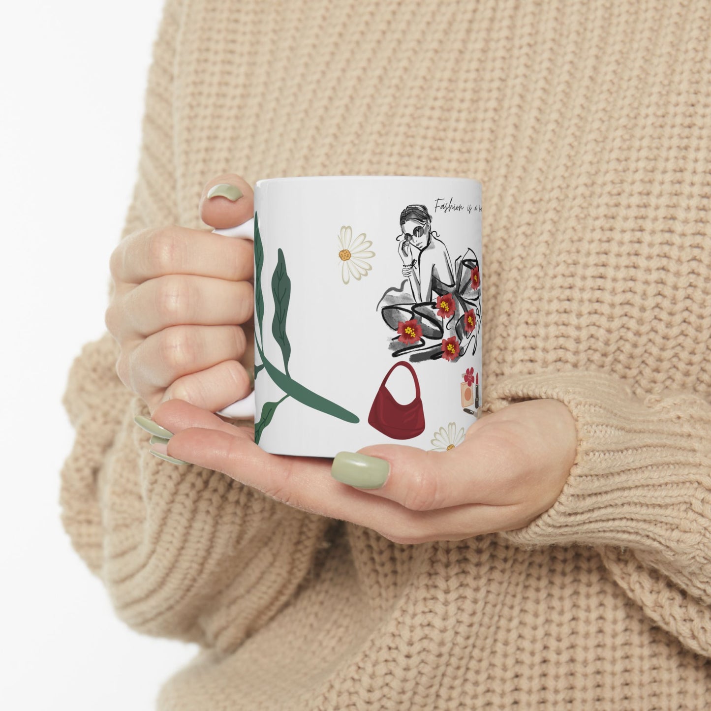 Fashion Mug - Confident Woman Illustration