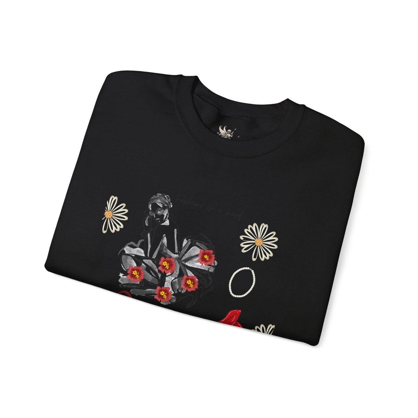 Fashion Illustration Sweatshirt - Modern Woman Style