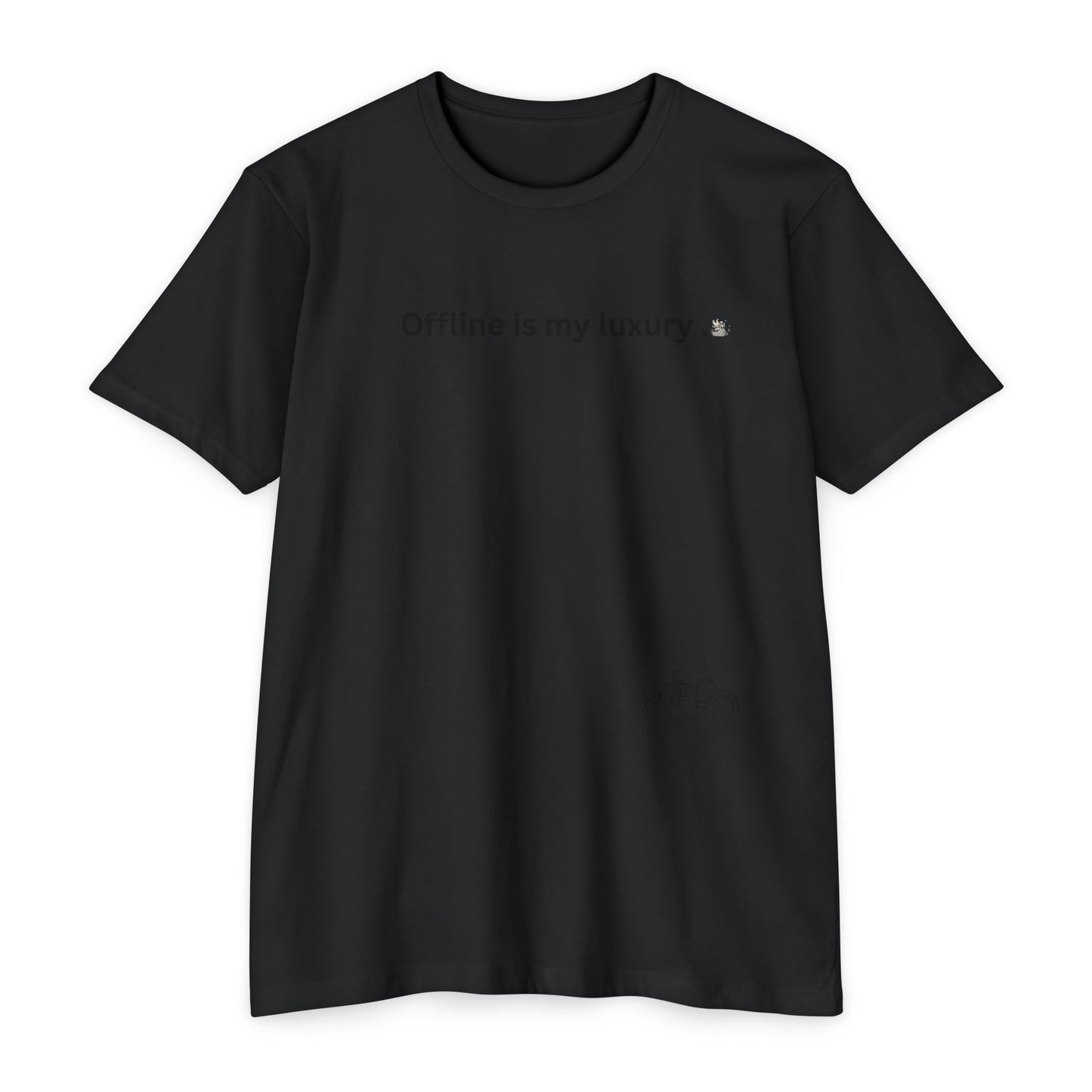 Unisex Relaxed Fit T-Shirt - "Offline is my luxury" - Casual Wear, Gift for Nature Lovers, Mindfulness Apparel, Vintage Style Tee, [...]