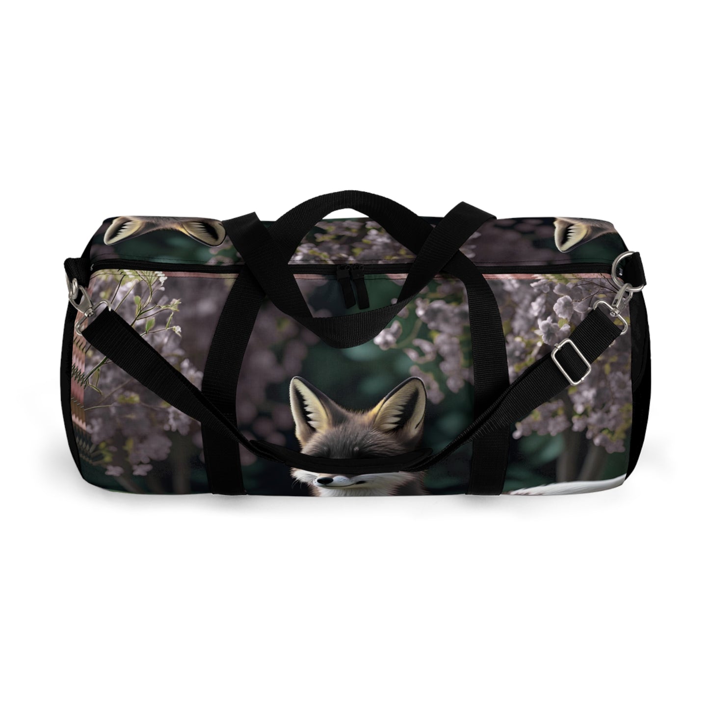 Floral Fox Duffel Bag | Perfect for Gym, Yoga, Travel, Gifts, Outdoor Adventures | Ideal for Nature Lovers!