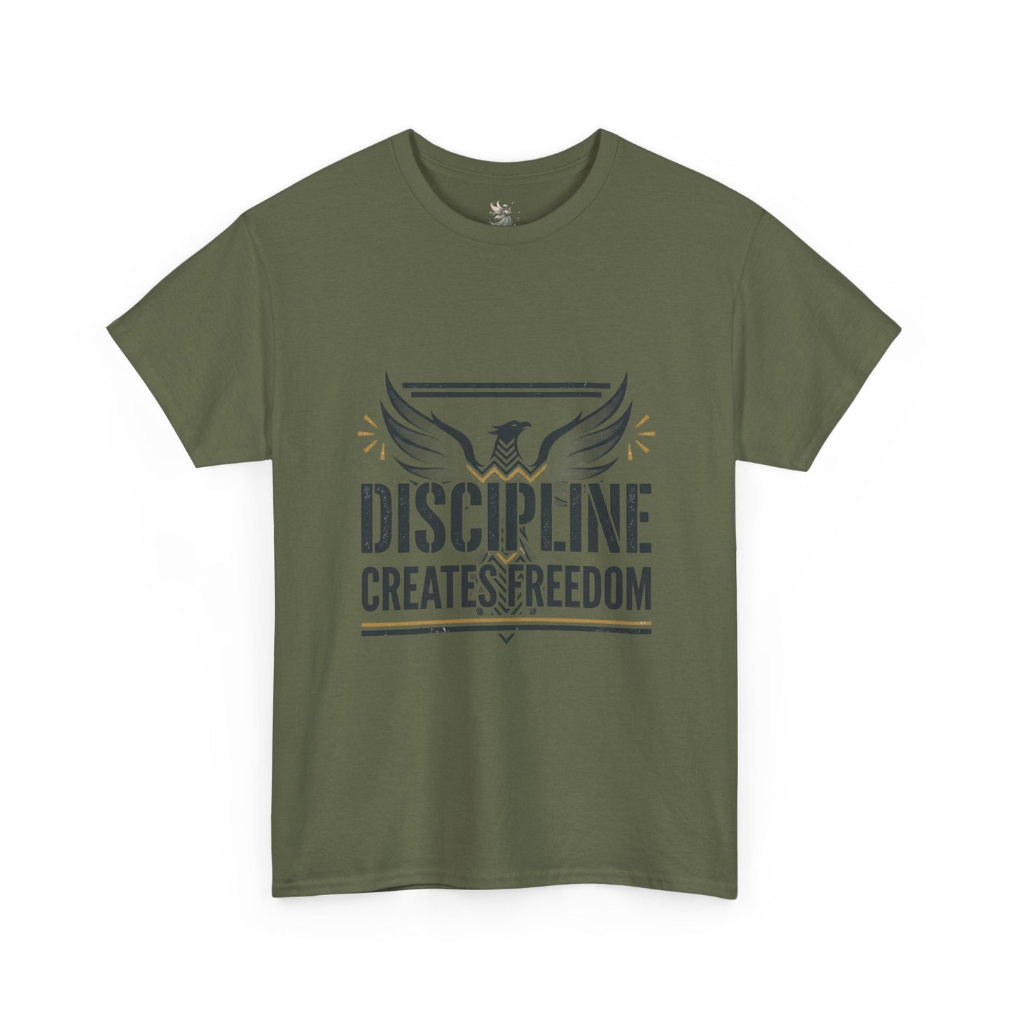 Discipline Creates Freedom T-Shirt — Motivational Eagle Fitness Tee