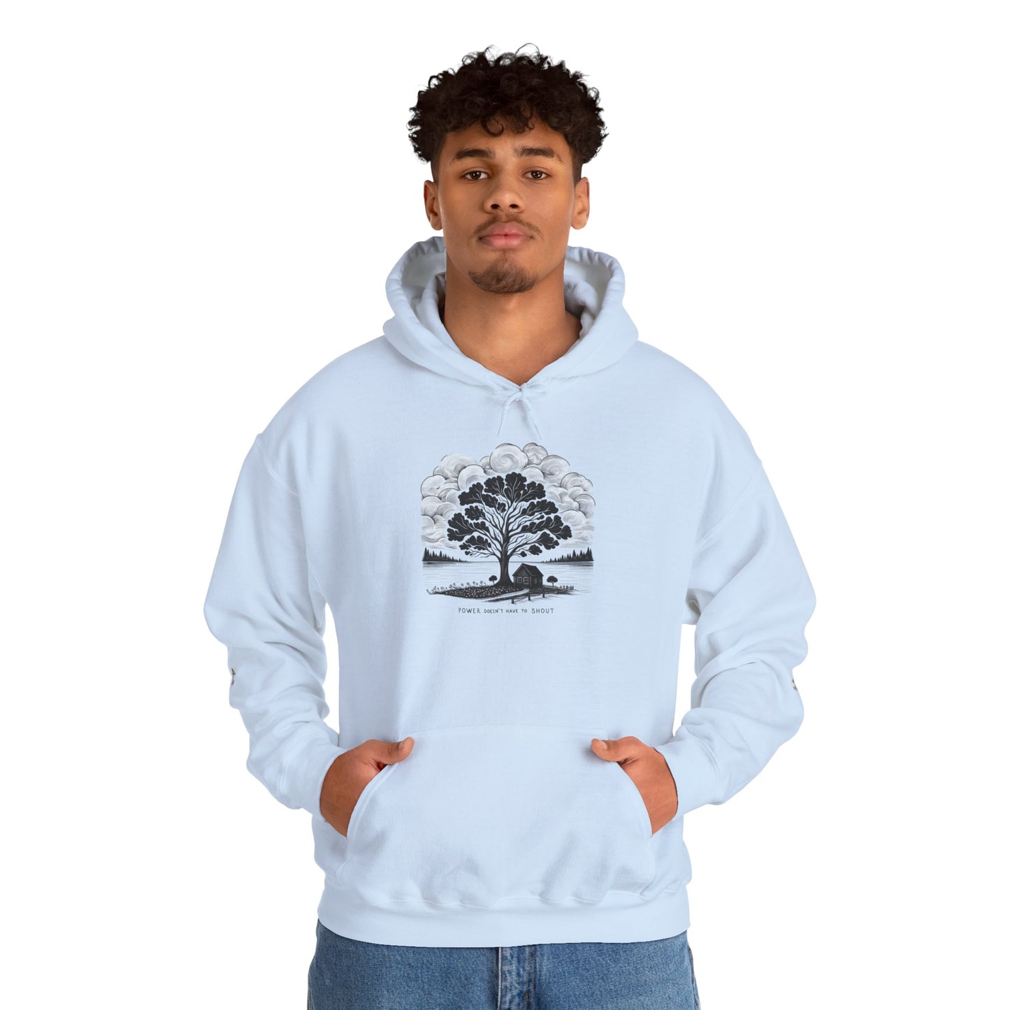Nature-Inspired Hooded Sweatshirt | Ideal for Nature Lovers, Cozy Fall Wear, Gifts for Friends, Eco-Friendly Fashion