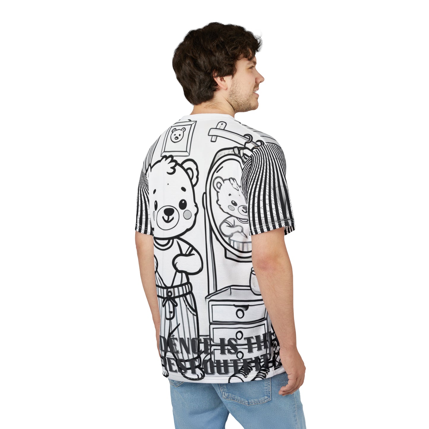 Cute Bear Confidence Tee, Unisex T-Shirt, Graphic Tee, Fun Fashion, Gift for Kids, Positive Vibes