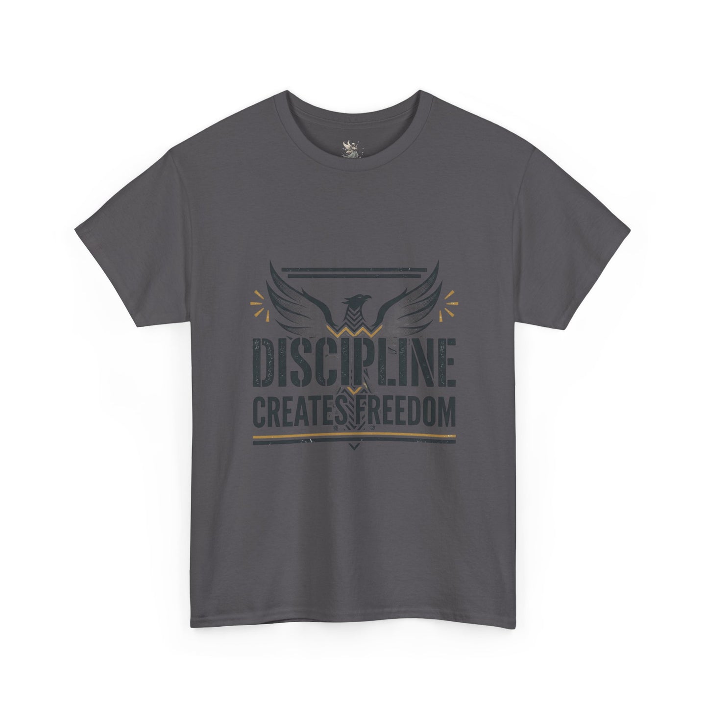 Discipline Creates Freedom T-Shirt — Motivational Eagle Fitness Tee