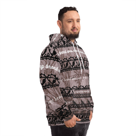 Inspirational Fashion Hoodie, Motivational Sweatshirt, Cozy Casual Wear, Empowerment Gift, Unisex AOP Pullover