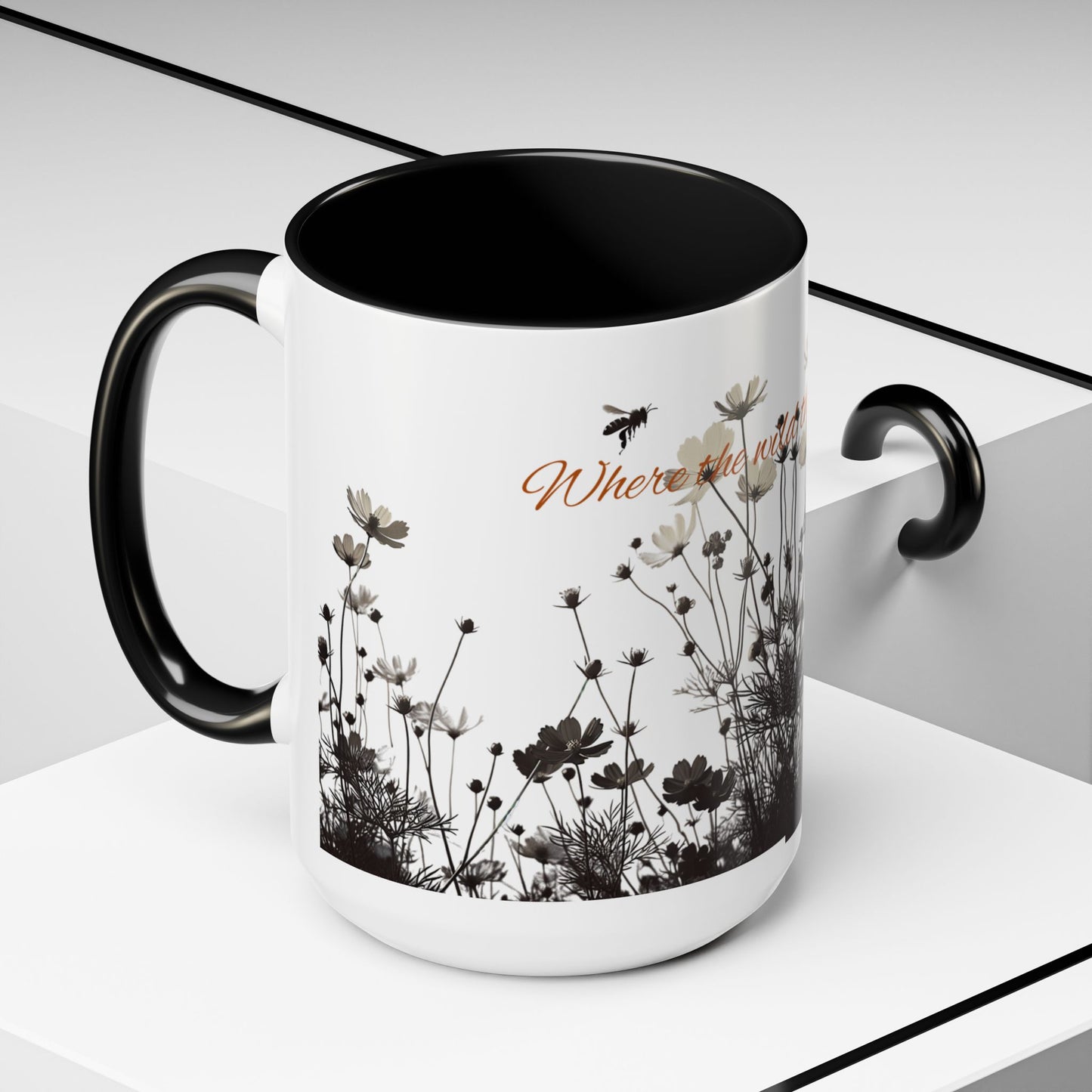 Floral Accent Coffee Mug