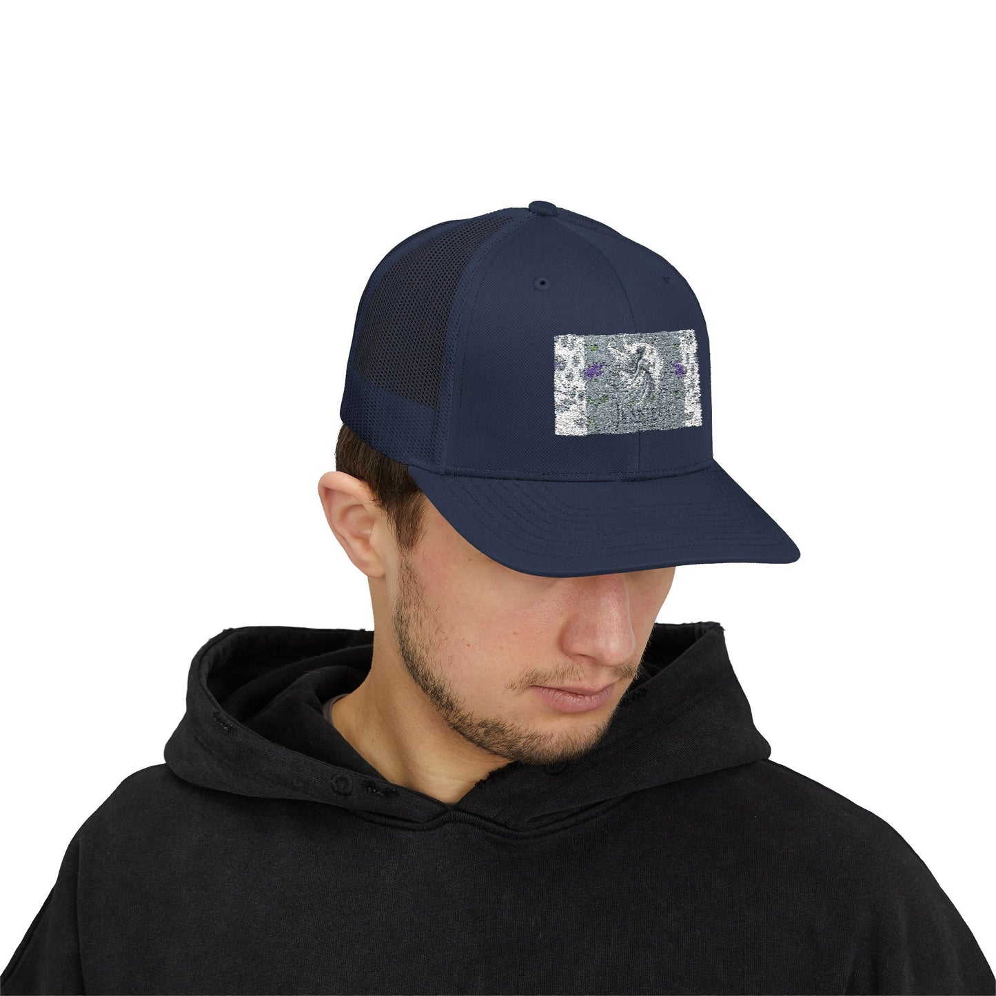 Trendy Snapback Trucker Cap with Unique Design, Casual Cap, Gift for Him/Her, Summer Accessory, Adjustable Hat, Streetwear Style