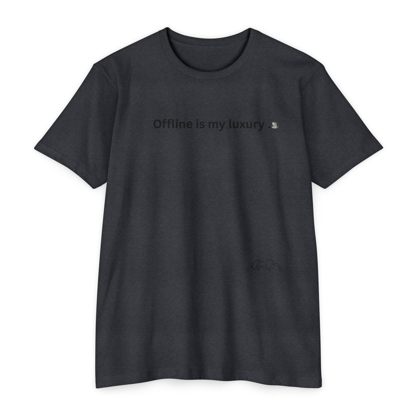 Unisex Relaxed Fit T-Shirt - "Offline is my luxury" - Casual Wear, Gift for Nature Lovers, Mindfulness Apparel, Vintage Style Tee, [...]