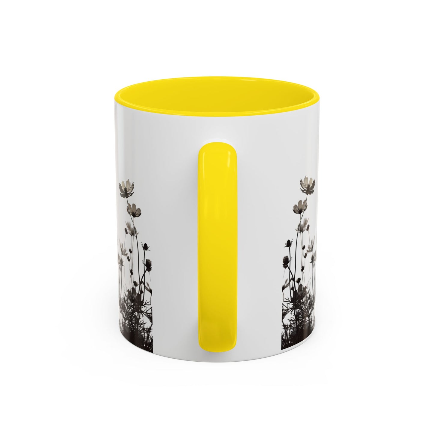 Floral Accent Coffee Mug