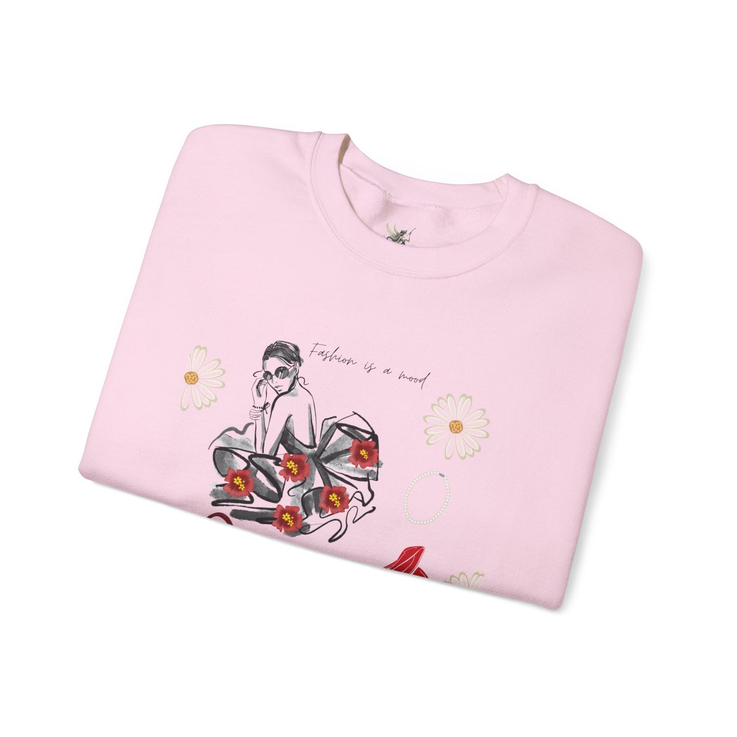 Fashion Illustration Sweatshirt - Modern Woman Style