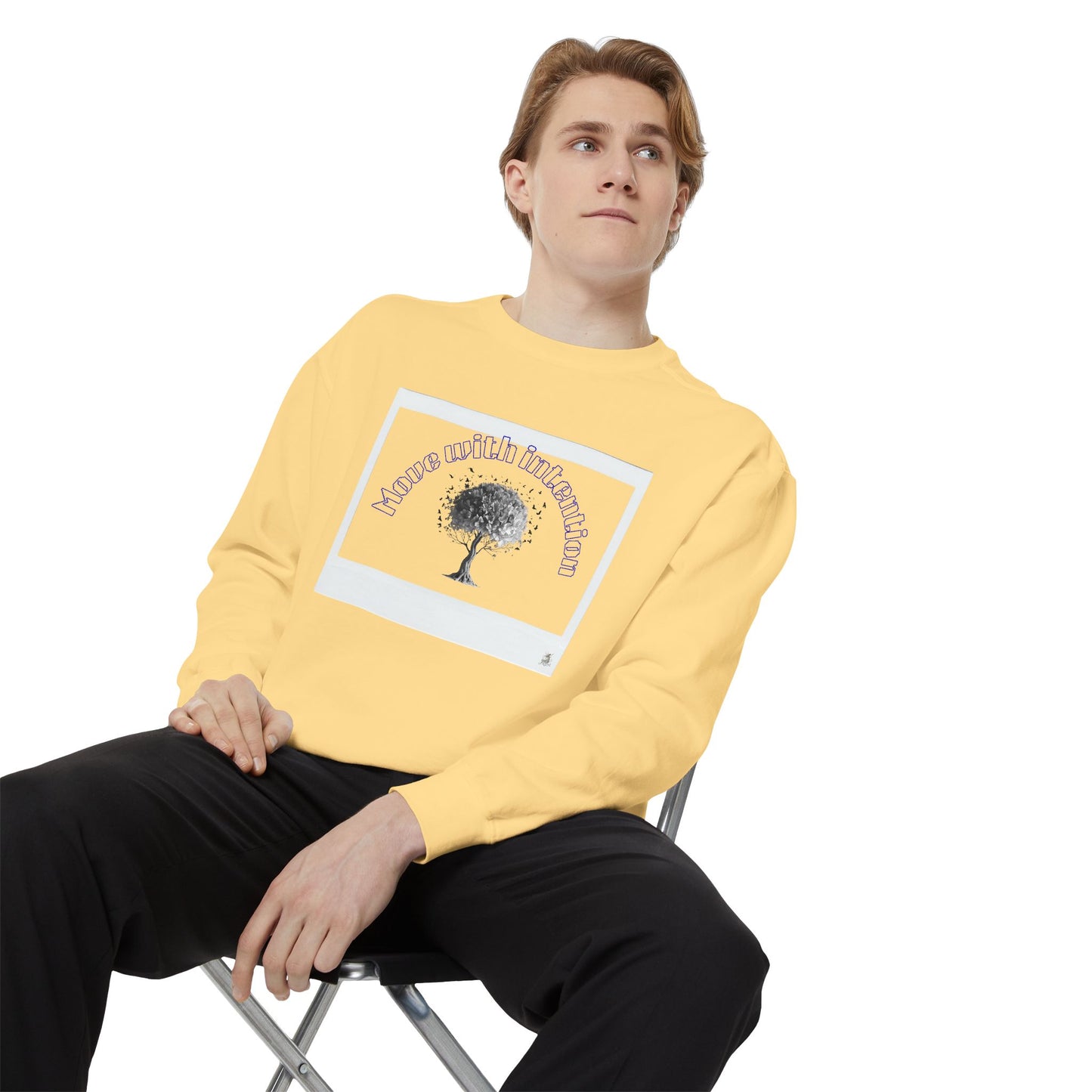 Garment-Dyed Sweatshirt with Inspirational Tree Design, Cozy Sweatshirt for Nature Lovers, Perfect Gift for Any Occasion, Unisex [...]