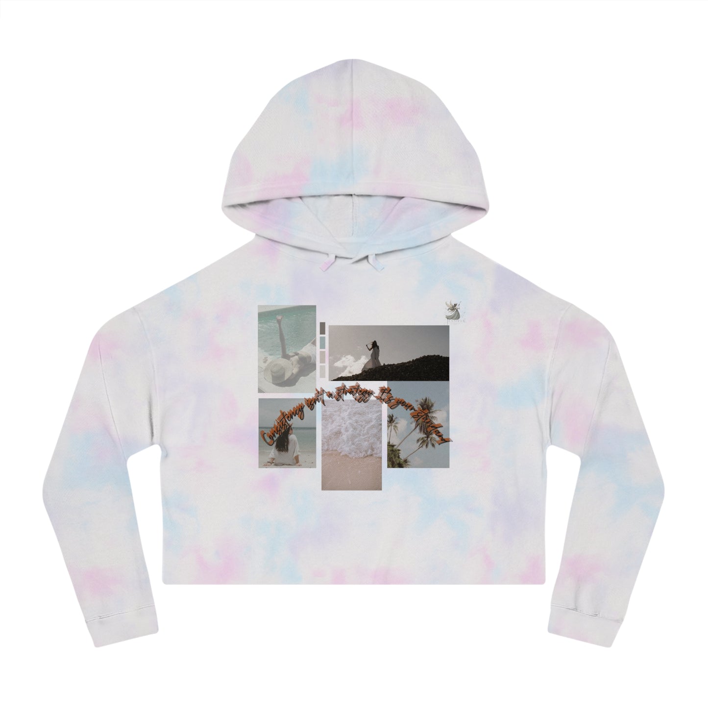 Stylish Cropped Hoodie, Casual Summer Fashion, Gift for Beach Lovers, Trendy Outfit, Women's Streetwear