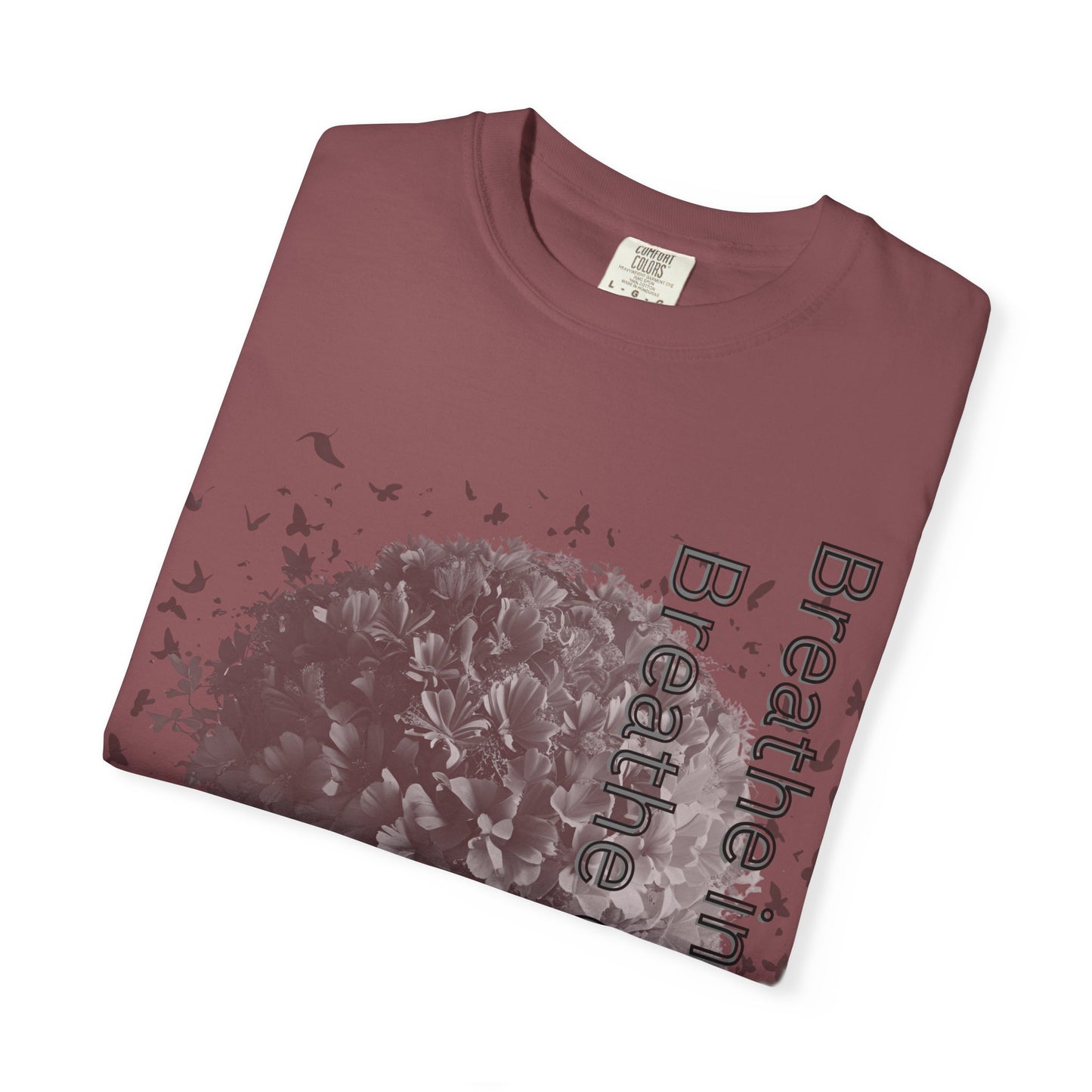 Inspirational Tree T-Shirt | Breathe Life, Courage & Fear | Unisex Tee for Nature Lovers, Gift, Self-Care, Mindfulness
