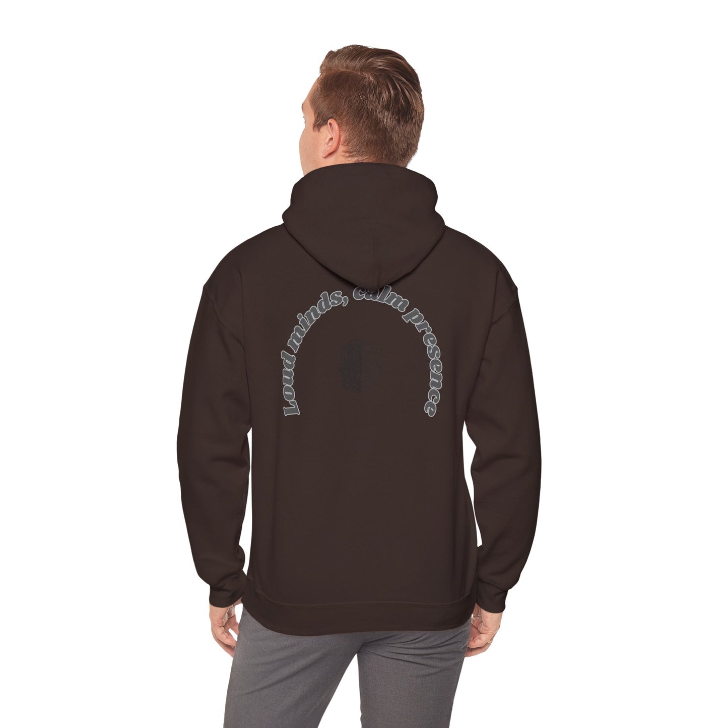 Calming Presence Hoodie - Unisex Heavy Blend™ Sweatshirt, Cozy Layer, Casual Wear, Mindfulness Gift, Relaxation Apparel