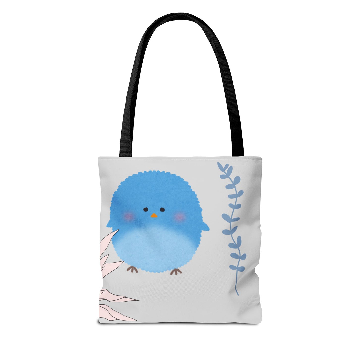 Charming Floral & Cute Bird Tote Bag, Eco-Friendly Shopping Bag, Great for Casual Outings, Gifts for Nature Lovers, Spring Accessories