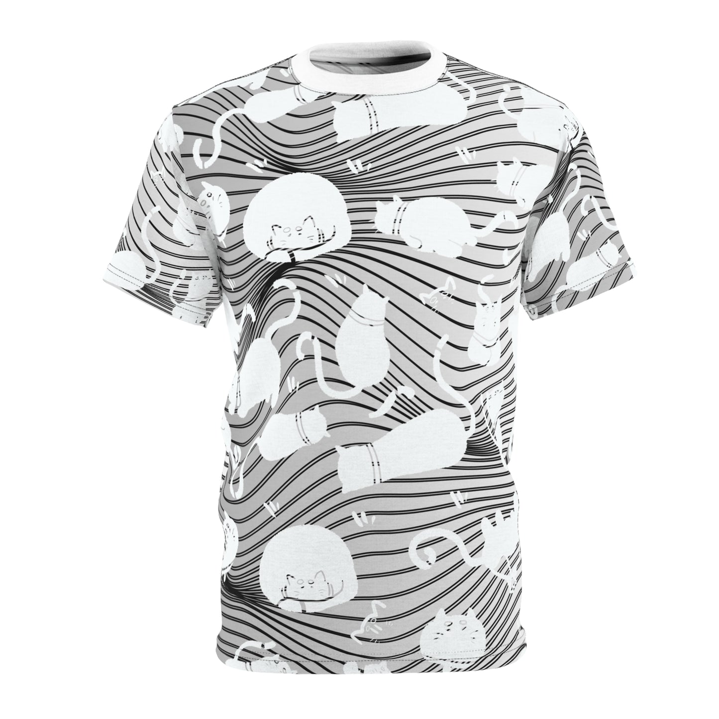 Cat-Themed Unisex Tee, AOP Cut & Sew Shirt, Fun Pet Lover Gift, Unique Cat Apparel, Comfortable Everyday Wear, Perfect for Cat Lovers, [...]