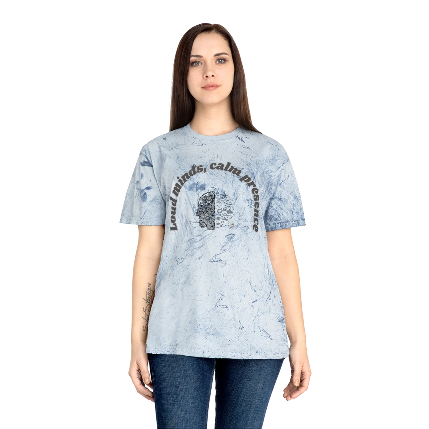 Color Blast T-Shirt, Unisex Tee, Loud Minds Calm Presence Shirt, Artistic Graphic Tee, Casual Wear, Trendy Gift Idea