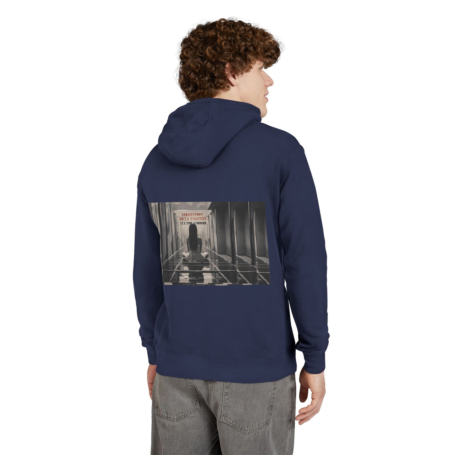 Chic Unisex French Terry Hoodie with Artistic Design, Cozy Streetwear, Ideal Gift for Art Lovers, Stylish Everyday Wear, Perfect for Autumn
