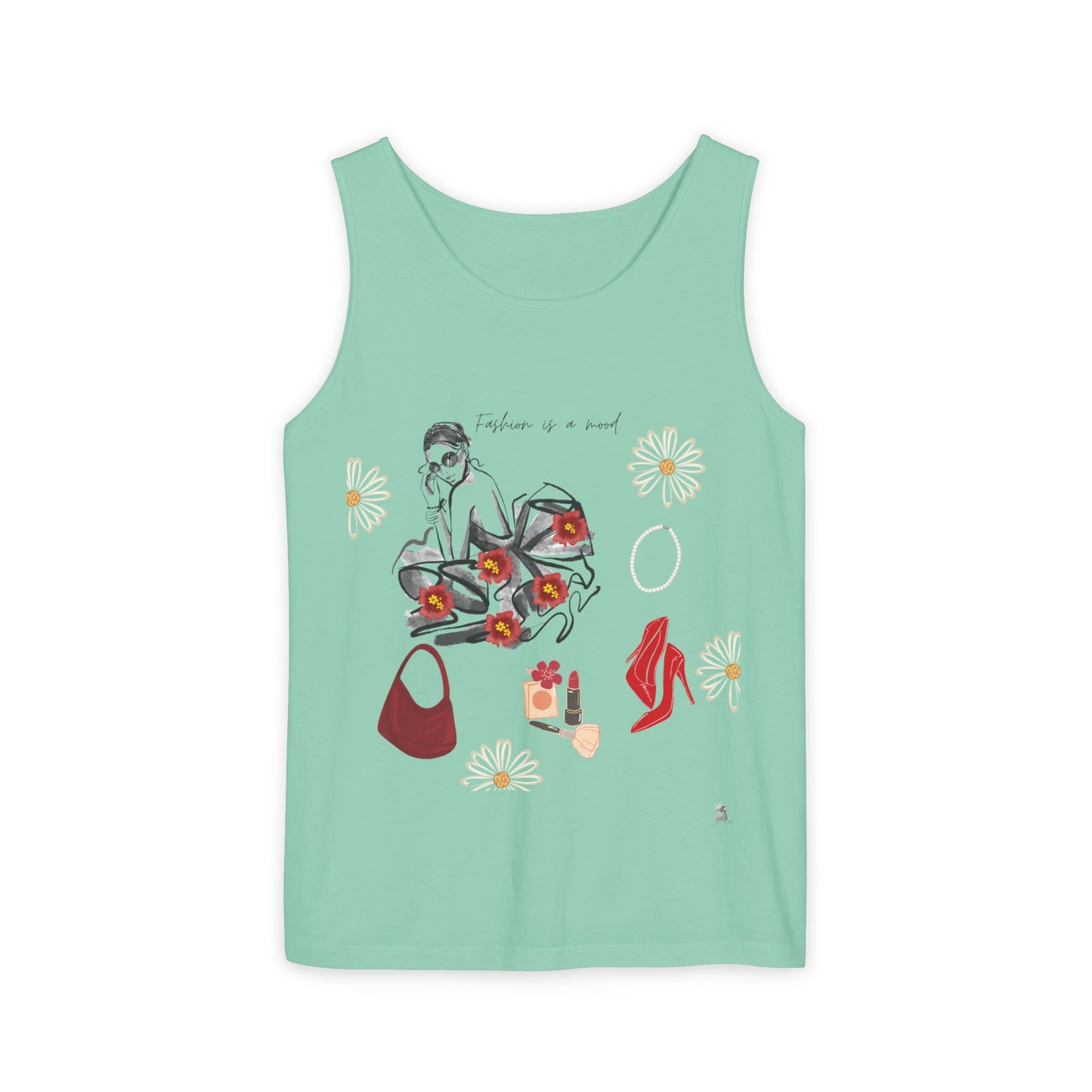 Stylish Fashionista Tank Top, trendsetter tank, summer apparel, gift for fashion lovers, casual chic top, vibrant summer style