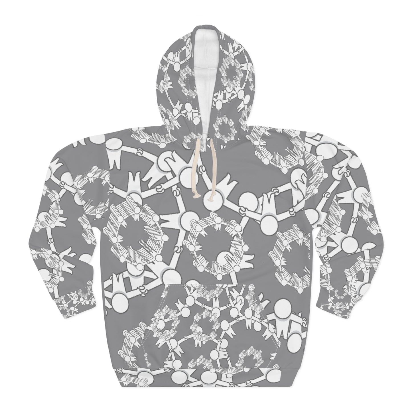 Whimsical Floral Unisex Pullover Hoodie, Cozy Sweatshirt, Spring Fashion, Gift Idea, Casual Wear, Trendy Outfit