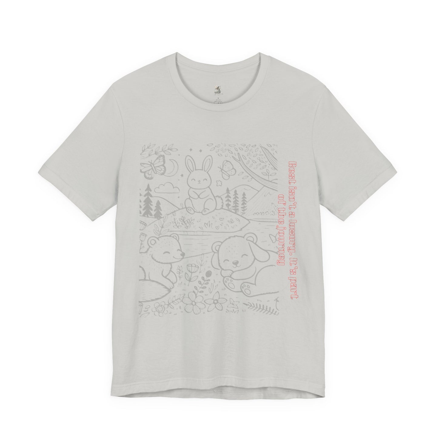 Cute Animal Design Unisex Jersey Tee, Gift for Animal Lovers, Nature Lover Shirt, Spring Fashion Tee, Kids & Adults T-Shirt