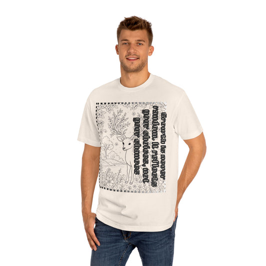Whimsical Deer Unisex Classic Tee, Nature Lovers Shirt, Gift for Animal Enthusiasts, Eco-Friendly Fashion, Casual Wear