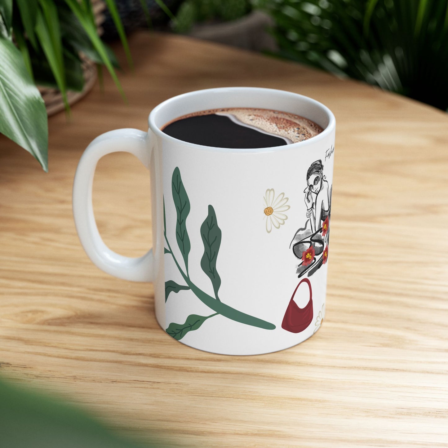Fashion Mug - Confident Woman Illustration