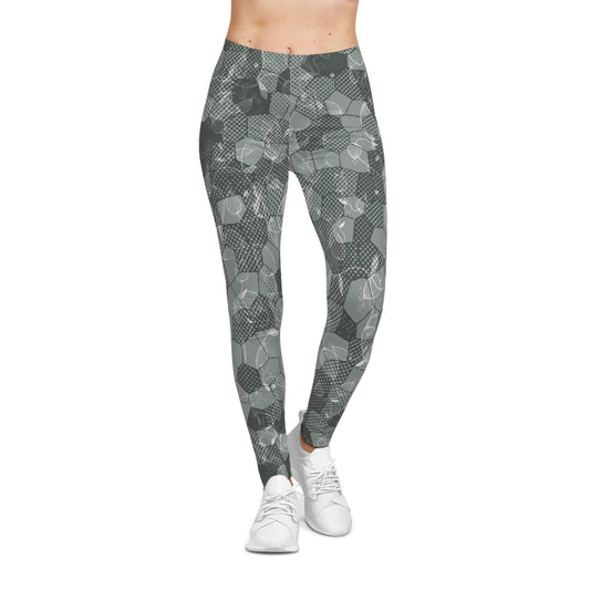 Trendy Women's Casual Leggings - Geometric Pattern, Workout Leggings, Fashion Leggings, Yoga Pants, Everyday Wear