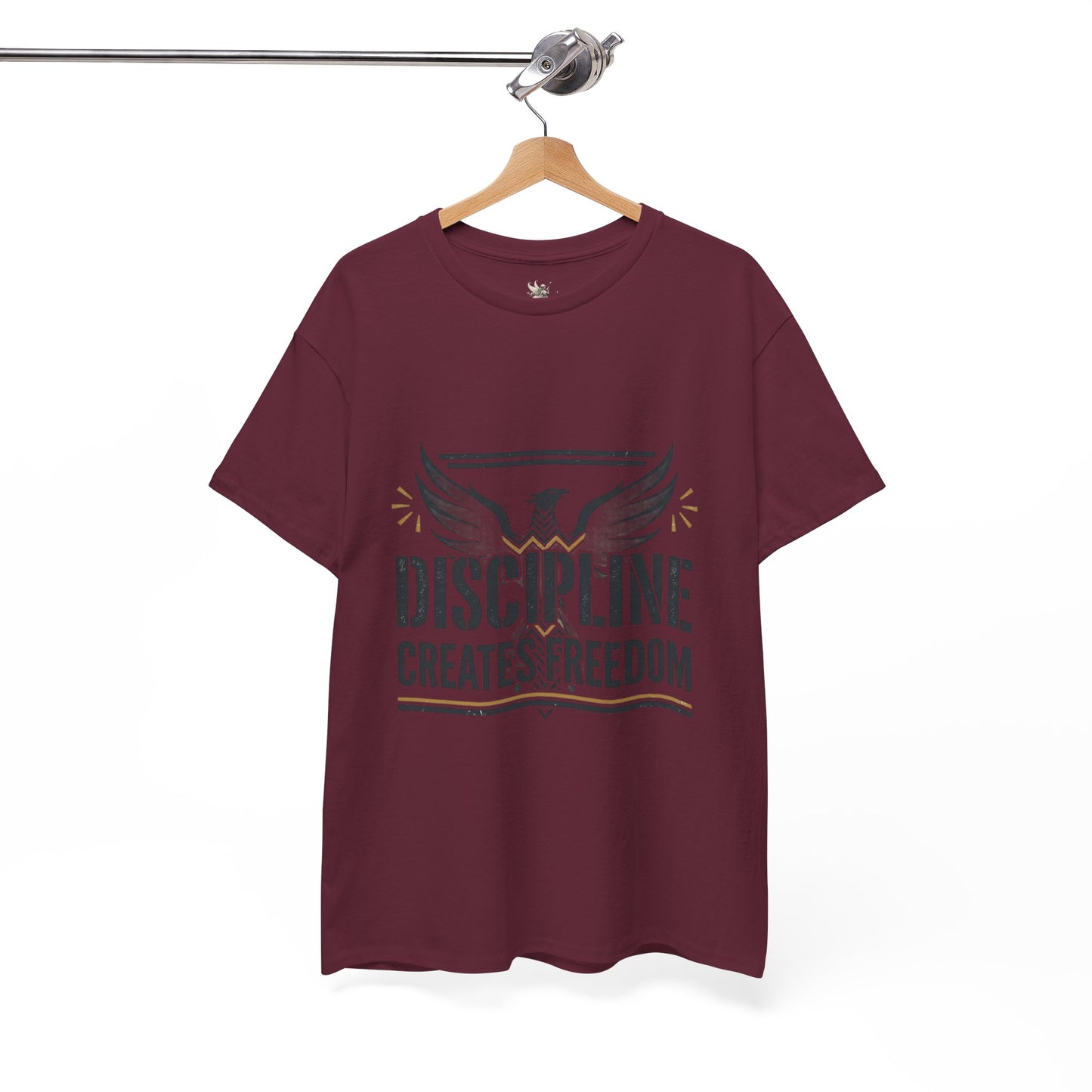 Discipline Creates Freedom T-Shirt — Motivational Eagle Fitness Tee