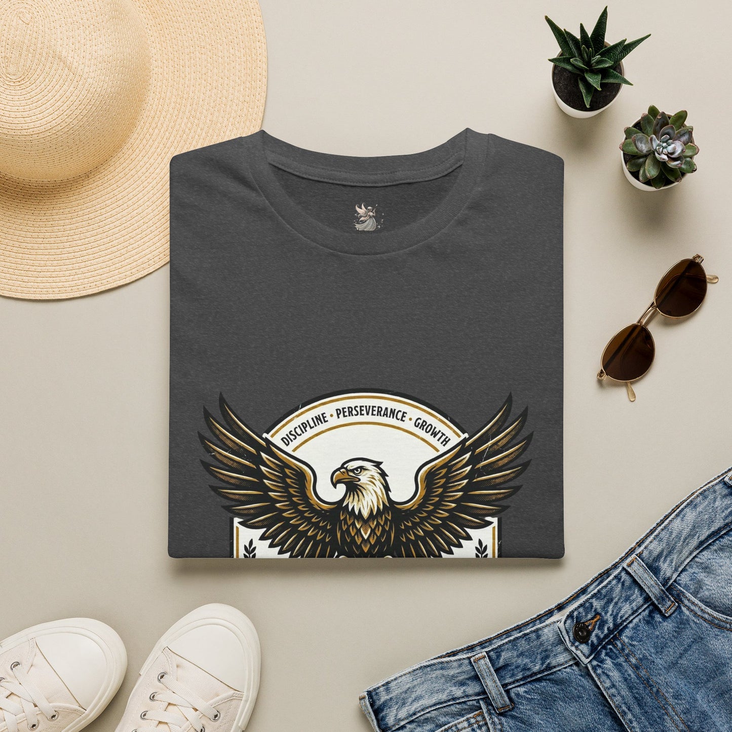 Eagle Emblem Earn It Every Day T-Shirt | Wisdom, Discipline, Perseverance