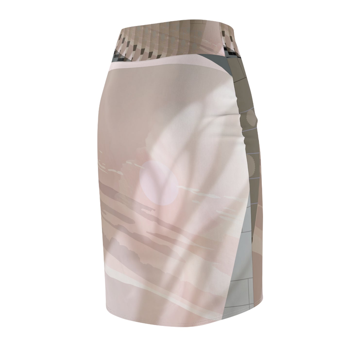 Chic Women's Pencil Skirt - Stylish AOP Design, Office Wear, Casual Outing, Evening Events, Fashion Statement