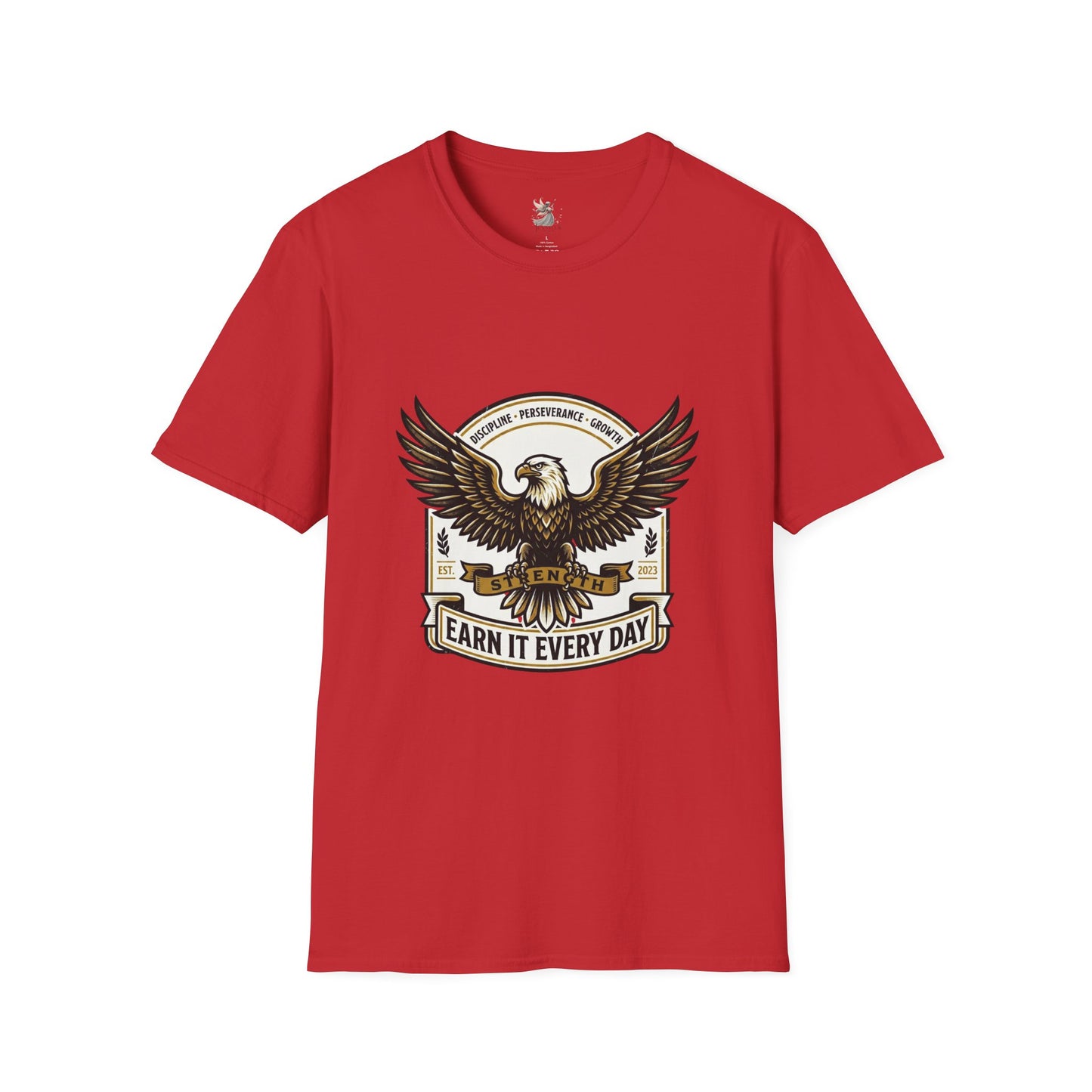 Eagle Emblem Earn It Every Day T-Shirt | Wisdom, Discipline, Perseverance