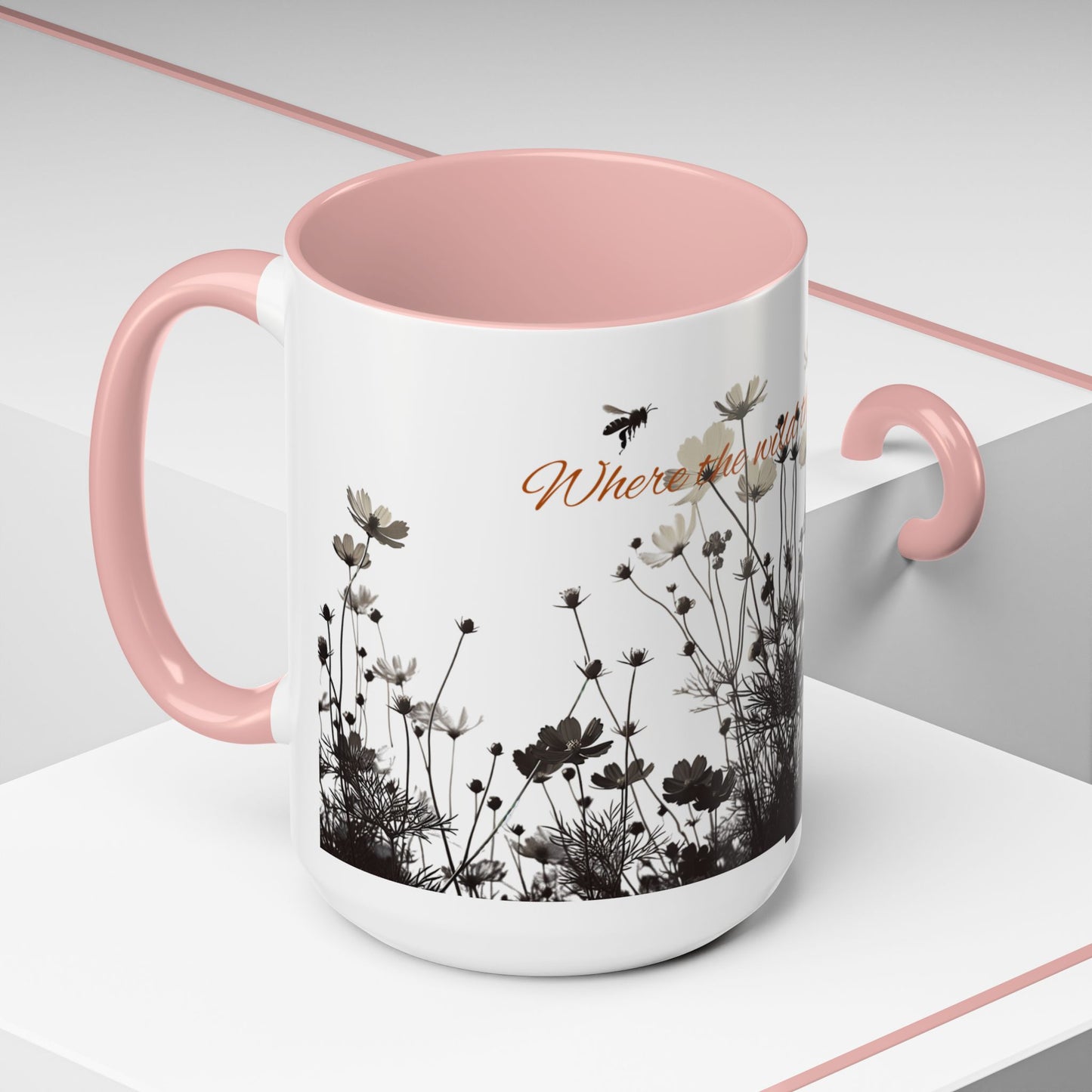 Floral Accent Coffee Mug