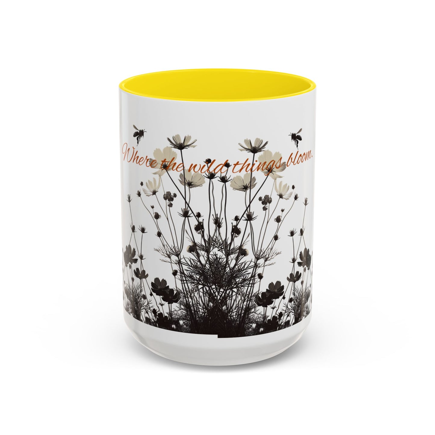 Floral Accent Coffee Mug