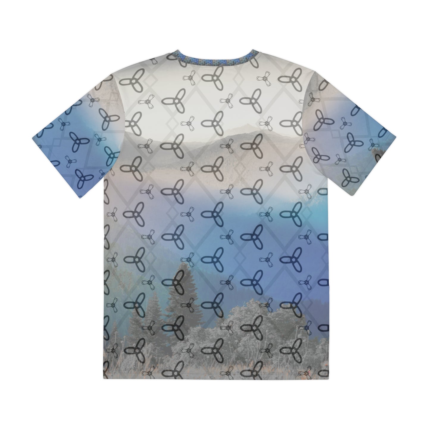 Men's AOP Polyester Tee - Nature-Inspired Graphic Shirt, Casual Wear, Summer Fashion, Eco-Friendly Clothing, Outdoor Adventure Tee