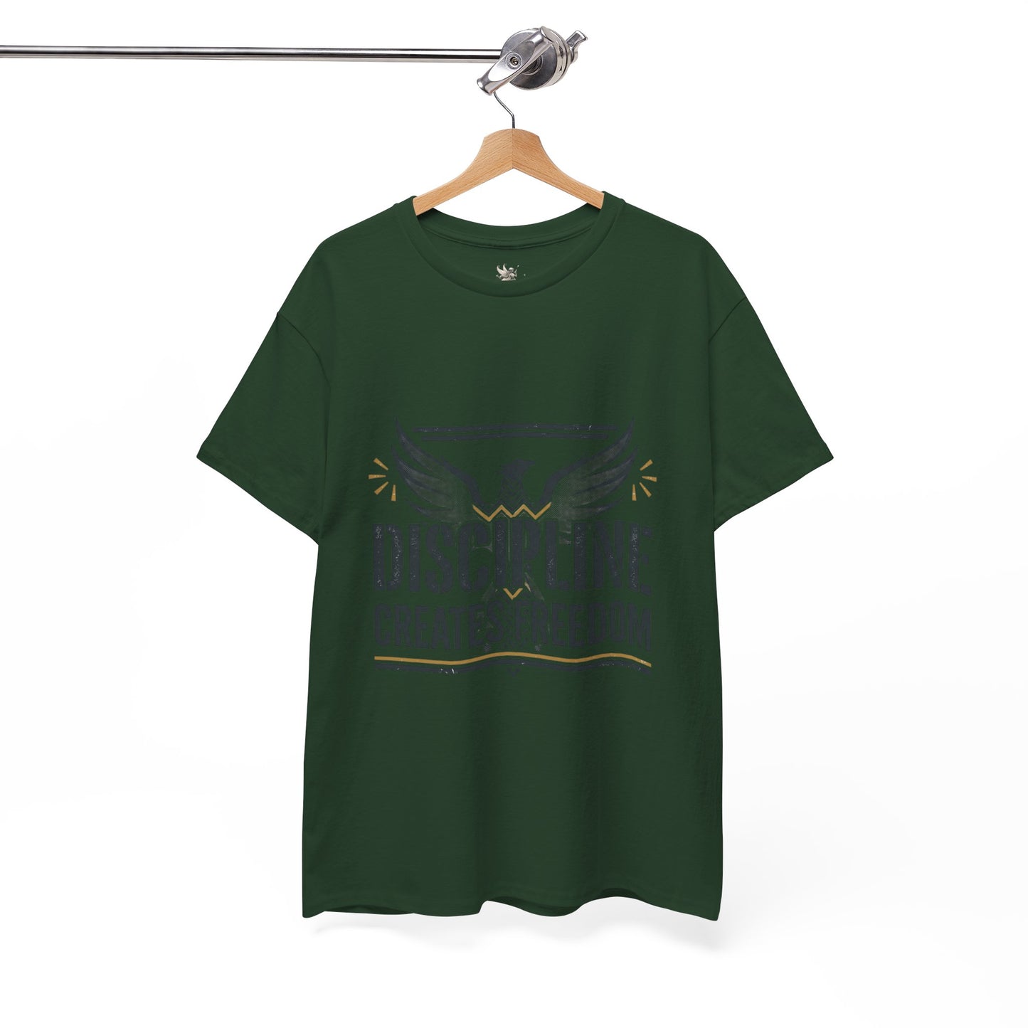 Discipline Creates Freedom T-Shirt — Motivational Eagle Fitness Tee