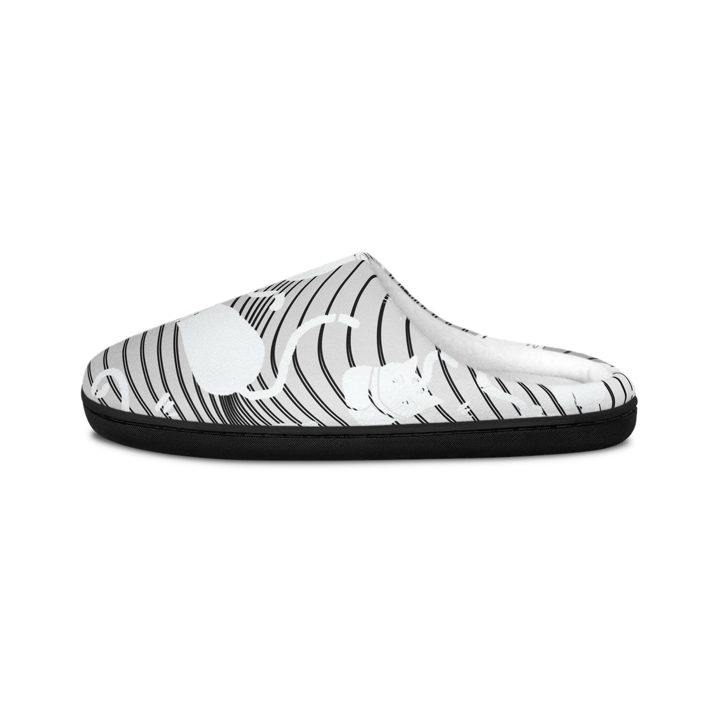 Cozy Cat Pattern Indoor Slippers for Women, Cute Cat Slippers, Animal Lover Gift, Home Comfort, Housewarming Present, Warm Winter Footwear